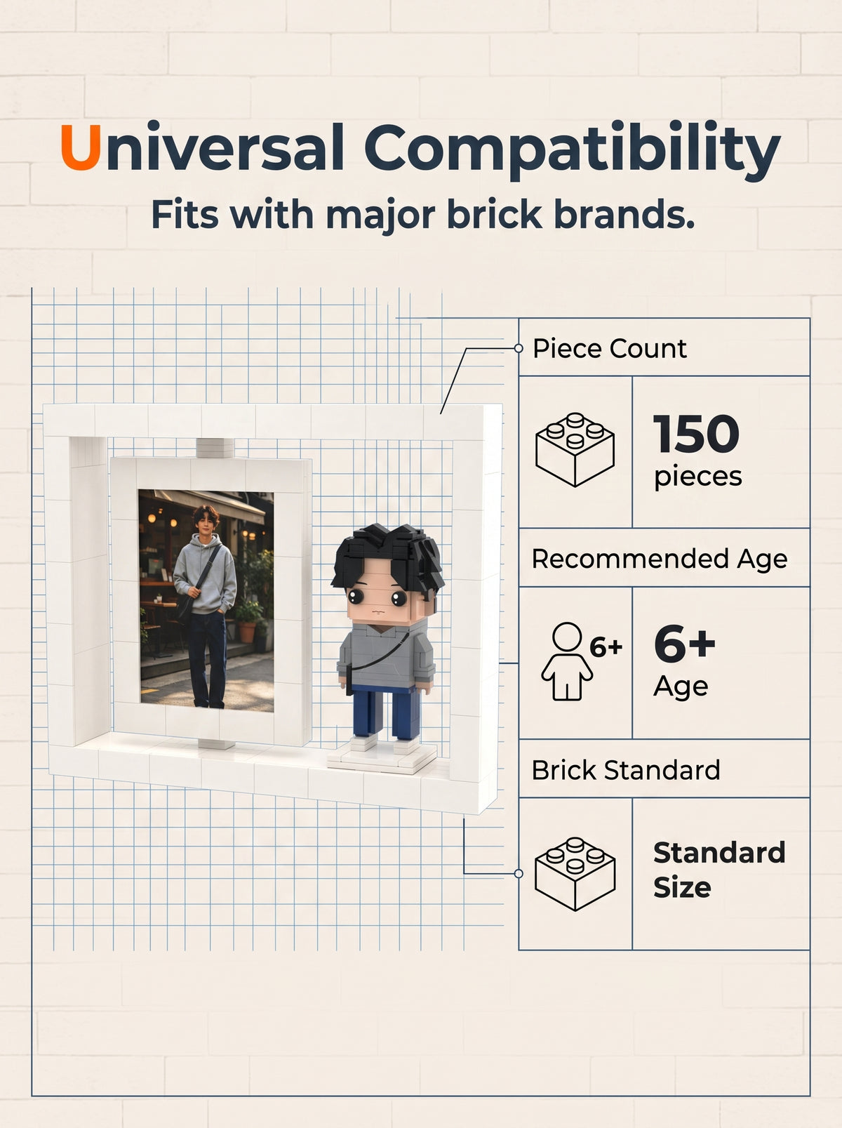 Custom Brick Figure - Single Person