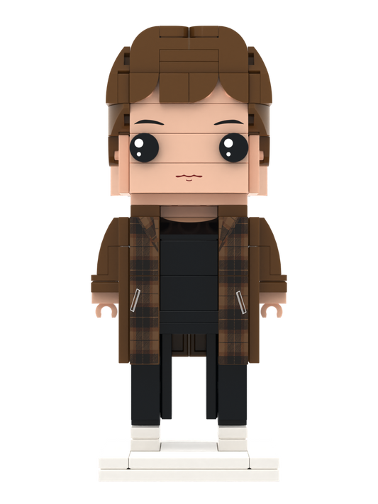 Custom Brick Figure – One Person Standing – Square Face product example
