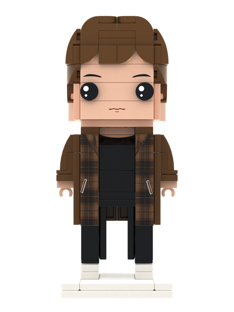 Custom Brick Figure – One Person Standing – Square Face product example
