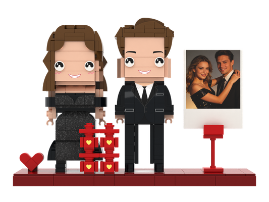 Custom Brick Wedding Scene – Chinese Double Happiness – Square Face product example