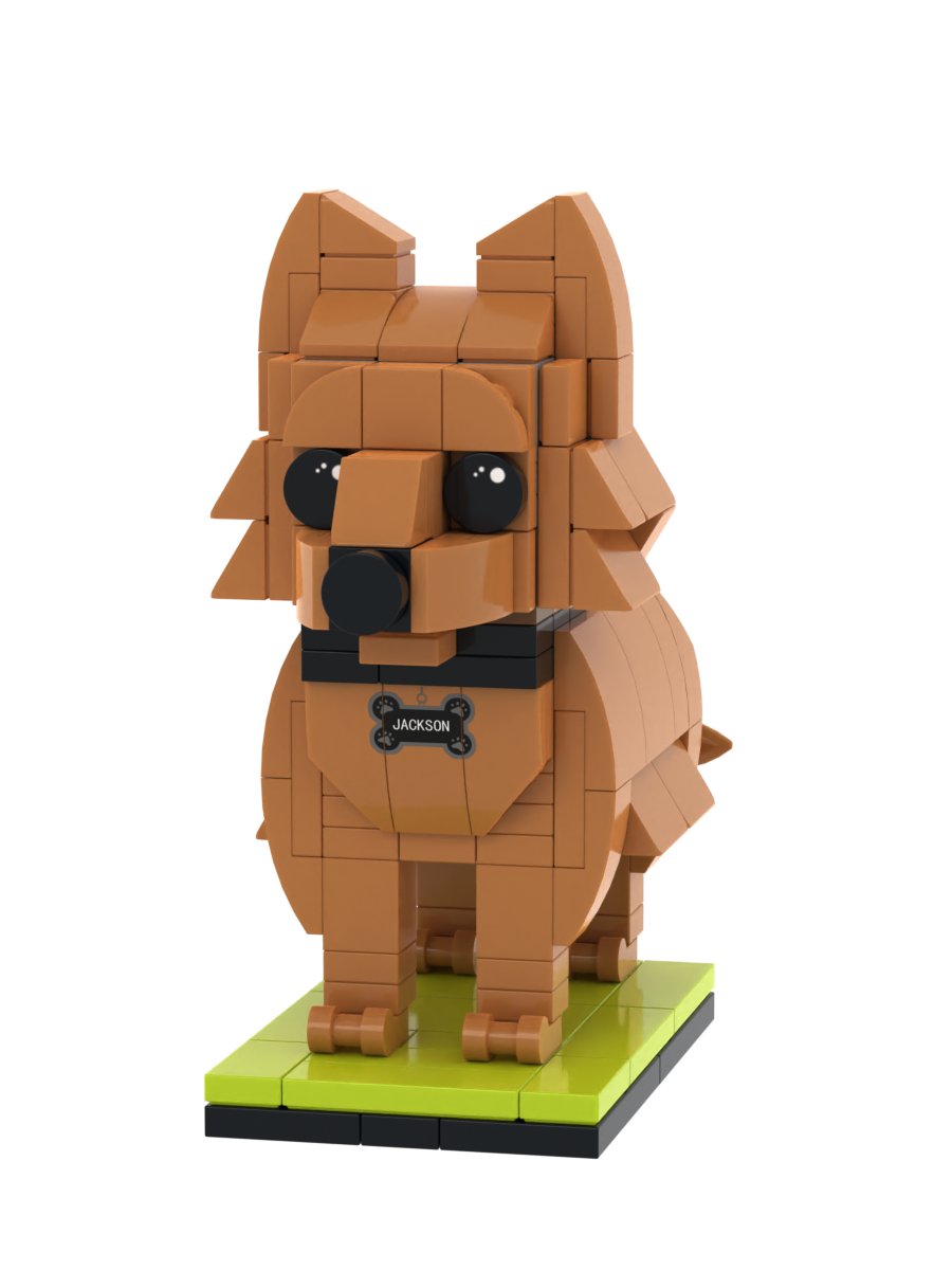 Custom Dog Brick Figure – Figure Only – Style B product example