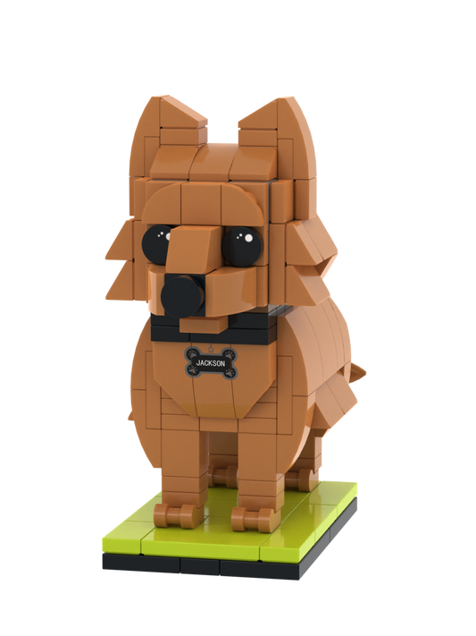 Custom Dog Brick Figure – Figure Only – Style B product example