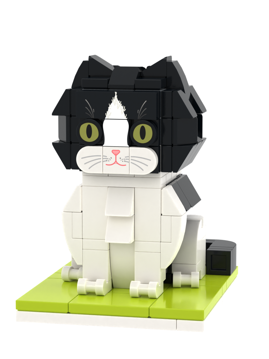 Custom Cat Brick Figure – Figure Only – Style B product example