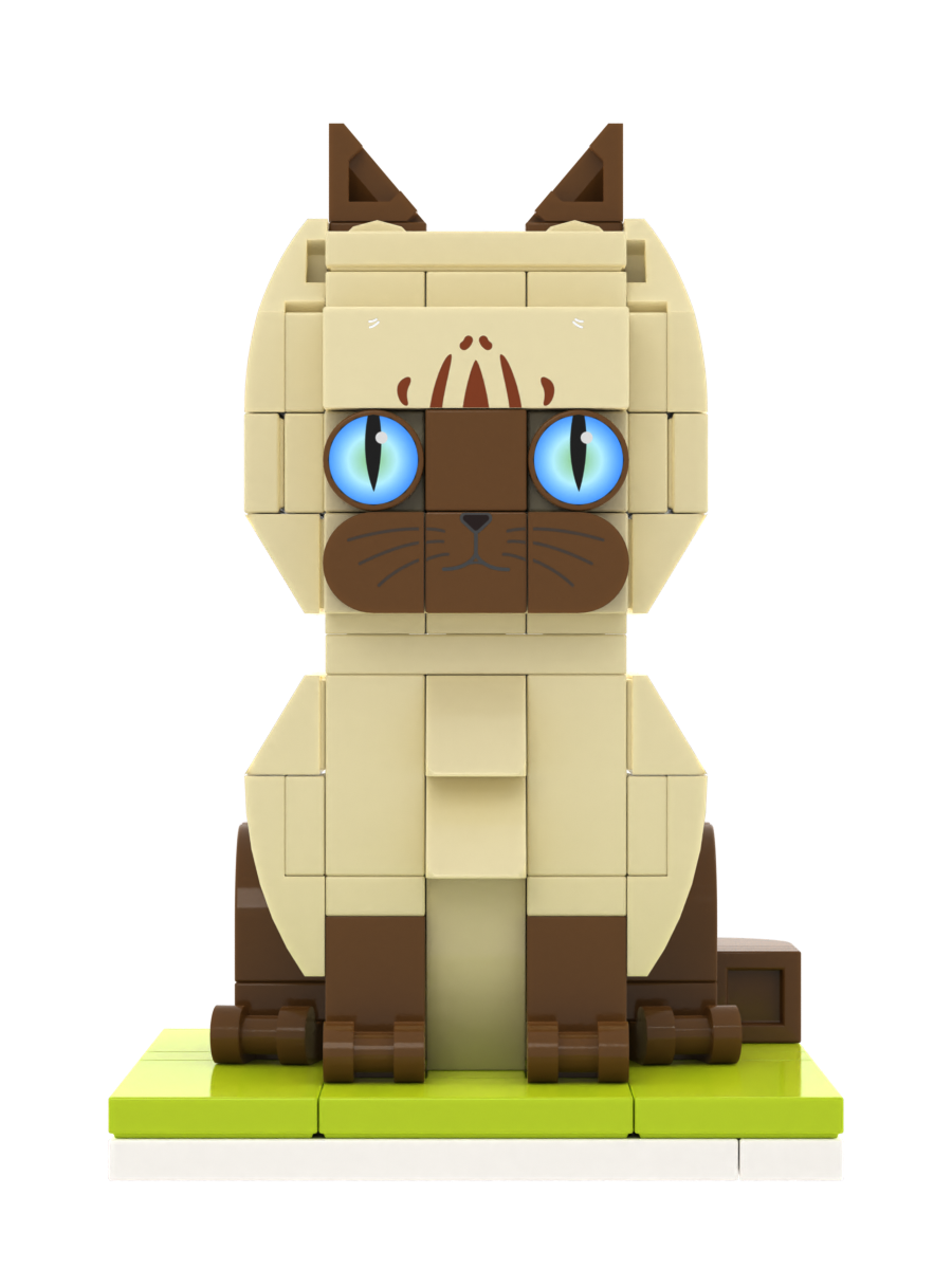 Custom Cat Brick Figure – Figure Only – Style A product example