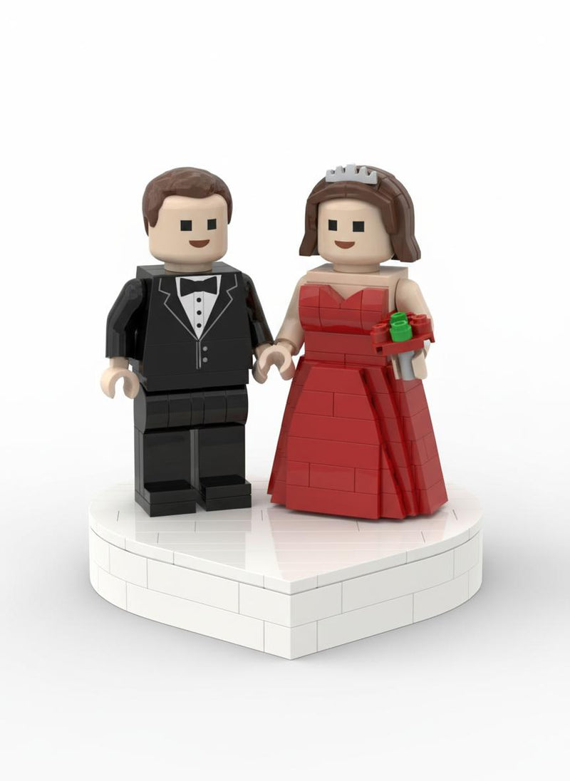 Custom Brick Figure - Couple Set